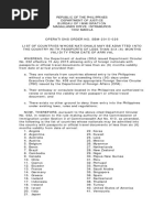 SBM-2015-026 Country With Passports of Less Than Six (6) Months