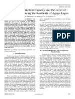 Water Consumption Capacity and The Level of Accessibility Among The Residents of Agege-Lagos