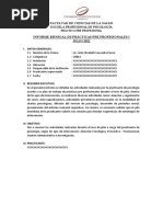 Formato de Informe Mensual