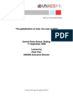 Speech: The Globalization of Risks: The Case of AIDS"