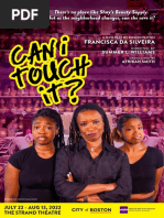 "Can I Touch It?" Playbill, Company One Theatre