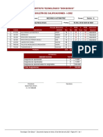 Instituto Tecnológico "Don Bosco" Boletín de Calificaciones - I-2022