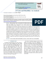 Interactive Effect of Caste and Disability: An Analysis