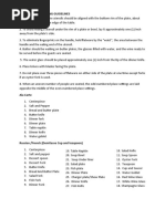 General Table Setting Guidelines