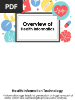 Lesson 4 Overview of Health Informatics Copy 1