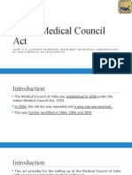 Class 1 Indian Medical Council Act