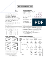 16 - MCAT G-Chem Formula Sheet