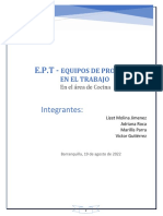 Equipos de Proteccion en El Trabajo - Ept