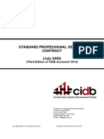 CIDB - Standard Professional Services Contract