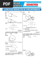 Ejercicios Resueltos de Circunferencia Pagina Educativa