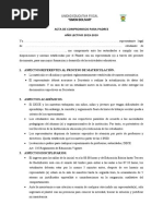 Acta de Compromiso de Padre Con La Institucion