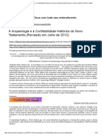 A Arqueologia e A Confiabilidade Histórica Do Novo Testamento (Revisado em Julho de 2012) - Teísmo Cristão