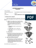 Learner'S Packet No. 4 Quarter 1: I. Introductory Concept