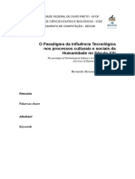 O Paradigma Da Influencia Digital Nos Processos Culturais e Sociais Da Humanidade No Seculo Xxi