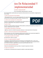 Principios de Relacionidad Y Complementariedad