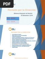 Revisión Por La Dirección 2018 ISO 37001 Gestiones