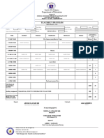 Teacher'S Program: Department of Education