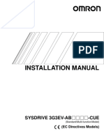 Installation Manual: Sysdrive 3G3Ev-Ab - Cue