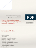 PSY481 Week 12 Cutaneous Senses