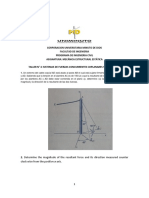 Taller #4 Sistemas de Fuerzas Concurrentes Coplanares y No Coplanares