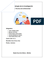 Metodología de La Investigación - La Entrevista