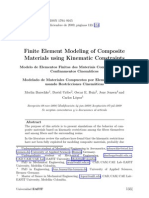 Finite Element Modeling of Composite Materials Using Kinematic Constraints