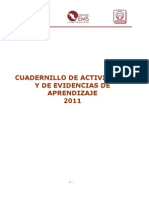 Cuadernillo de Actividades y de Evidencias de Aprendizaje 2011-1