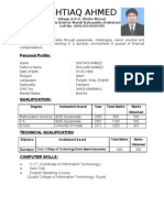 CV (Ishtiaq Ahmed)