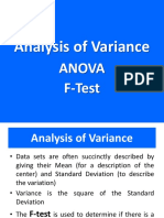 13 Analysis of Variance