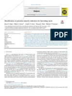 Identification of Potential Maturity Indicators For Harvesting Cacao