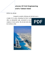 Mega Structures of Civil Engineering World's Tallest Hotel: Burj Al-Arab