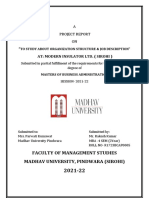 Mba Project Report