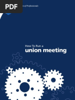 Guidebook How To Run A Union Meeting