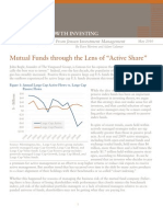 Mutual Funds Through The Lens of "Active Share": Quality Growth Investing