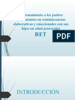 Entrenamiento A Los Padres Maltratantes en Reminiscencias Elaborativas y Emocionales Con Sus Hijos en Edad Preescolar RET - 1