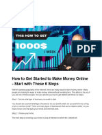 How To Get Started To Make Money Online