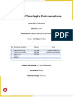 Primer Avance Código de Ética