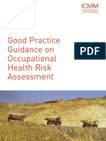 ICMM Good Practice Guidance On Occupational Health Risk Assessment