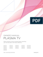 LG Plasma TV Manual