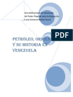 Historia Del Petroleo en Venezuela