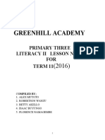 P.3 Literacy 2 Lesson Notes Term 2 Green Hill Acdemy