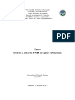 Efecto de La Aplicación de NIIF para Pymes en Guatemala