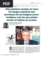 Hay Palabras Usadas en Nues-Tra Lengua Española Que Provienen de Las Lenguas Preco - Lombinas y de Las Que Actual - Mente Se Hablan en El País