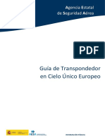 OPS-SSR-GU01 Ed - 01 Guía de Transpondedor en Cielo Único Europeo