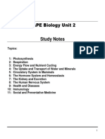 Biology Notes Unit Two