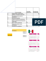 Diagrama de Gantt en Clase