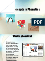 Basic Concepts Phonetics Phonology