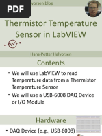 Thermistor Temperature Sensor in LabVIEW