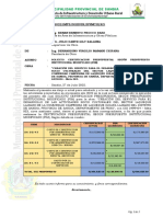 Informe #072 Solicito Certificacion Presupuestal Según Presupuesto Institucional Modificado (Pim)