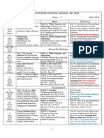 Syllabus 5 First Term 2022